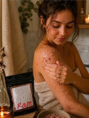 4/$15 Rose Salt Scrub by © Holistic - Black and Red Acne Toner Anti Aging
